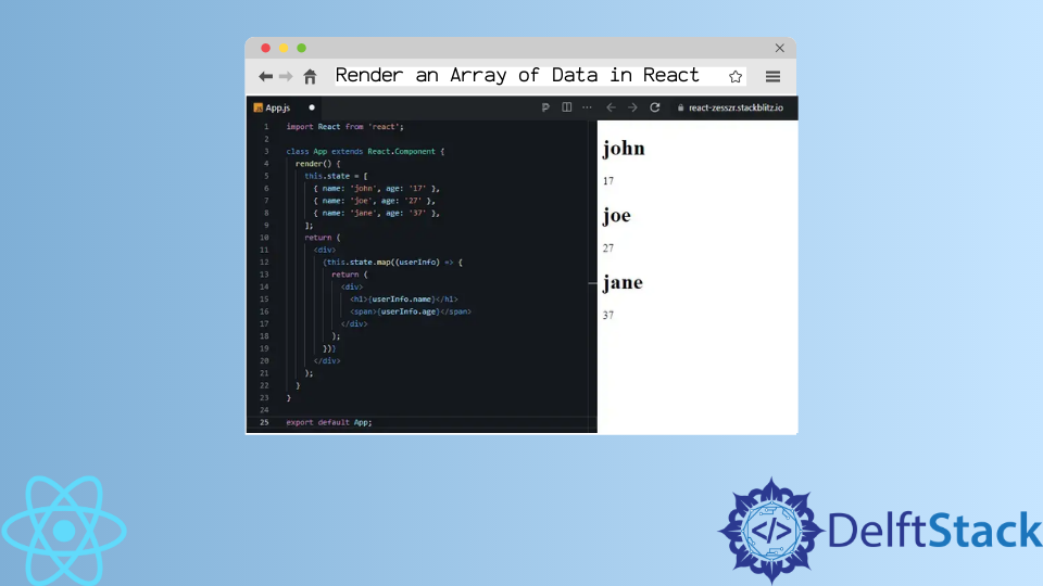 Feature Image   Render An Arraymap In React 